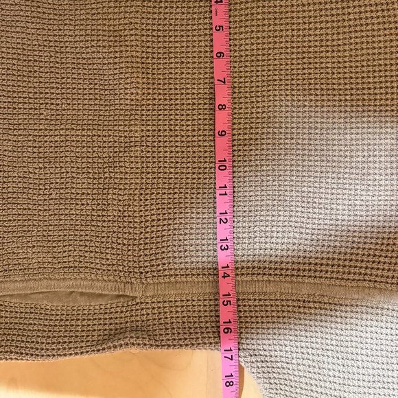 UGG Cotton Turtle Neck Short Sleeve Women's Sweater Brown - Size Medium - Picture 9 of 9